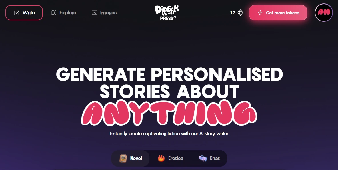 Dreampress AI screenshot 1