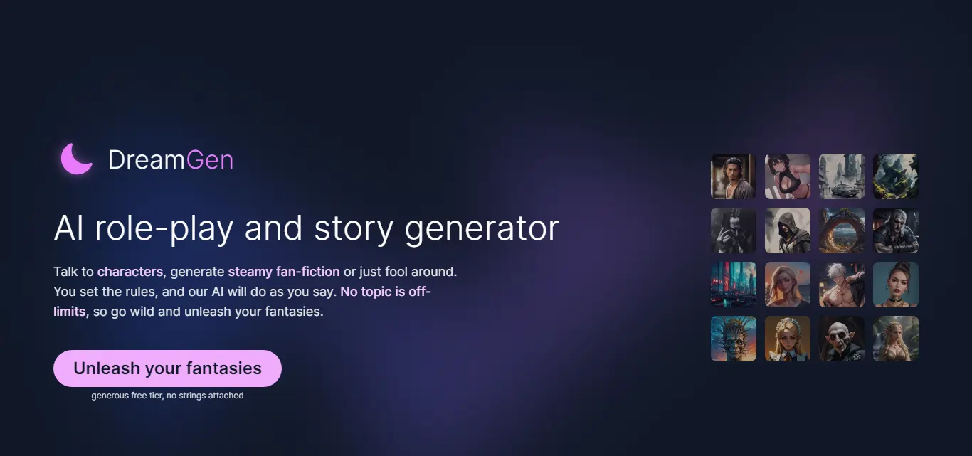 DreamGen screenshot 1