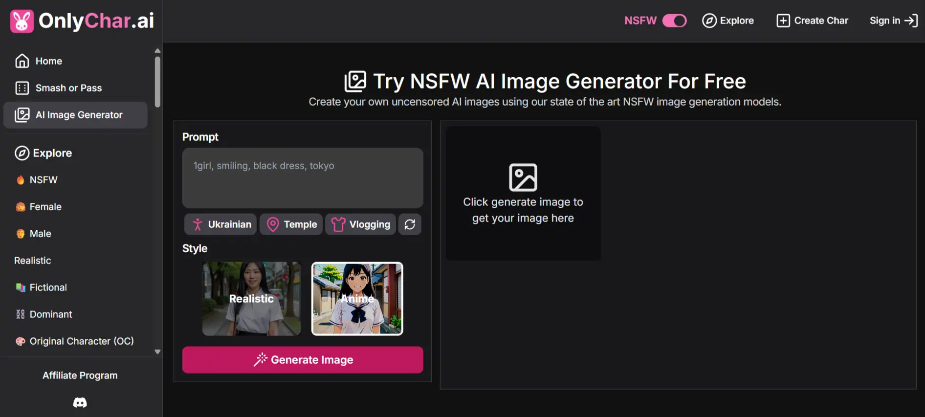 OnlyChar AI screenshot 1