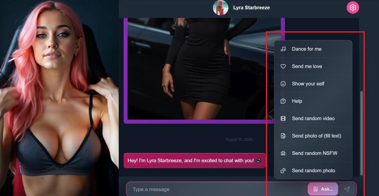 FlirtCam AI screenshot 2