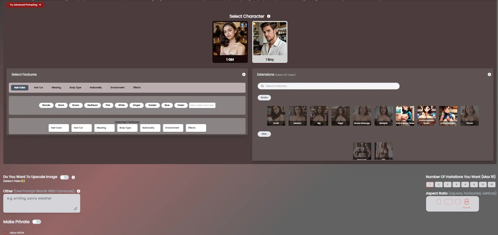 Eromantic AI screenshot 1
