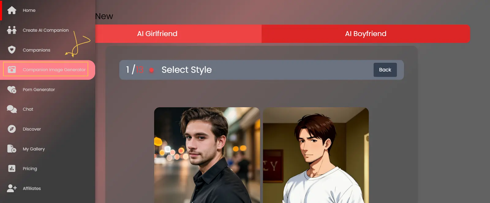 Eromantic AI screenshot 3